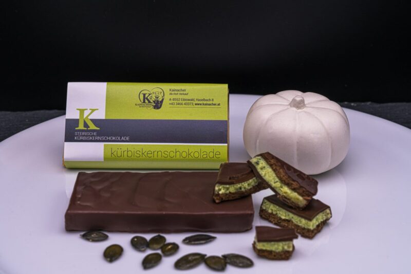 Kürbiskern-Nougat Schokolade