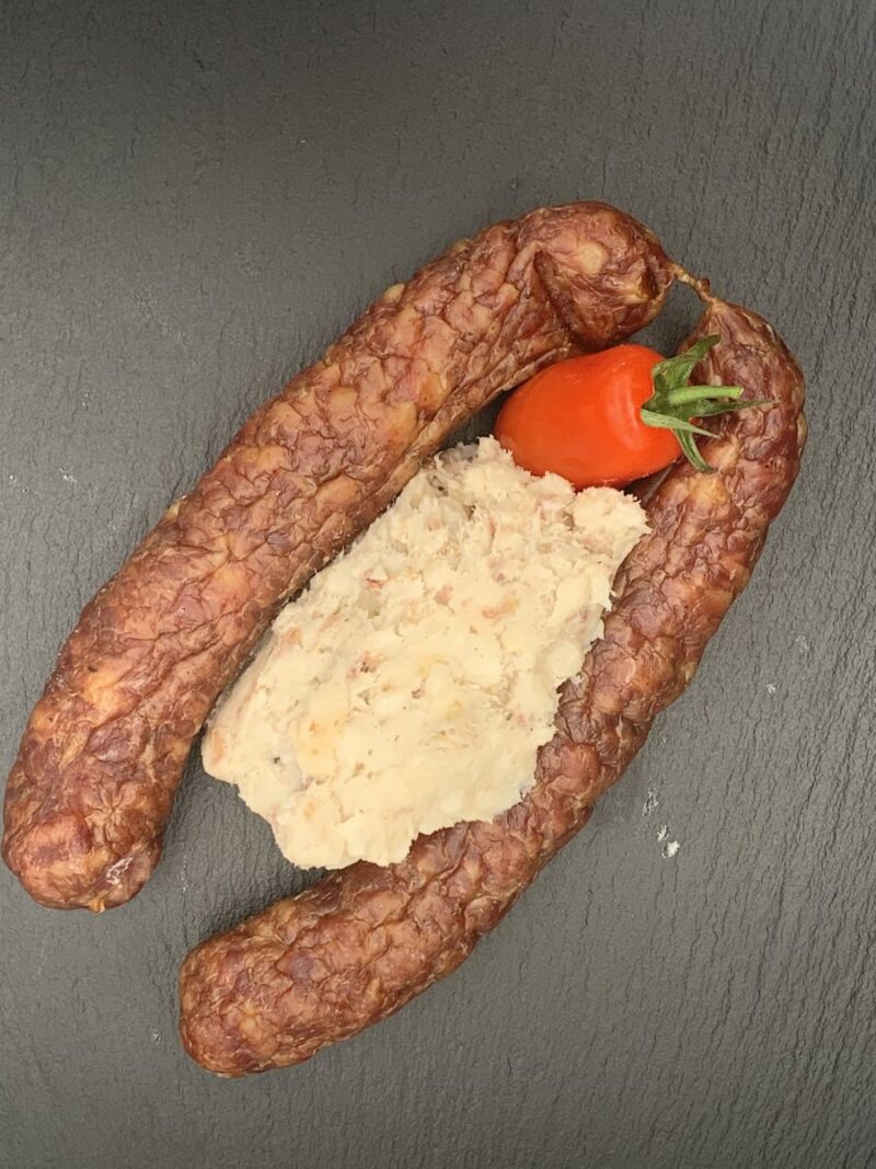 Trockenwürstel mit Verhackert